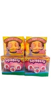       Sunny Days Peach  Cheese Squeezy Squishy LOT OF 4  NEW FAST SHIP      