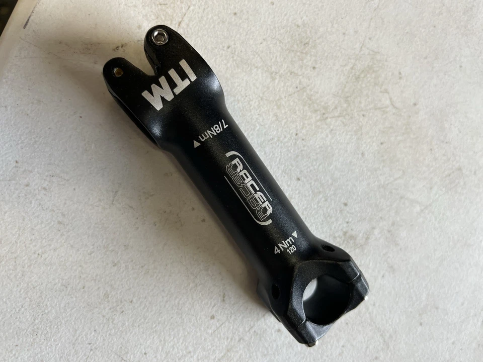 ITM Racer Stem 1 1/8" Threadless 25.4 120mm +/-6° Road CX Gravel Black - Image 2 of 4