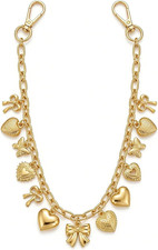Bag Purse Charm Chain for Handbags, Heart Bow Elegant Pendant Decorative