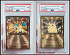 Pokemon PSA 9 SET Celebrations UPC Charizard 4 & Pikachu 58 Gold Metal Promo