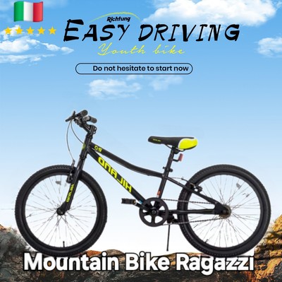Kinderfahrrad 20'' Mountainbike Jungen - MTB Fahrrad mit verstellbarem Sattel 