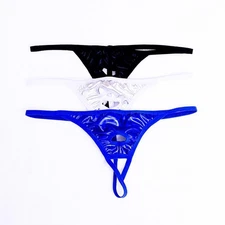 Men's Underwear Wet Front Shiny Stretch G - String