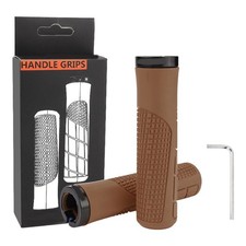 Bicycle Handlebar Grips Aluminum Lock-on Ergonomic Rubber for MTB Road Bike
