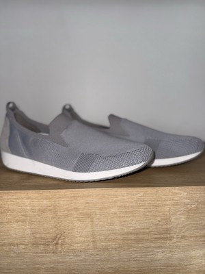 Ara Fusion Leena Dynergy Metallic Silver Comfort Athleisure Shop Walk Sz 10.5