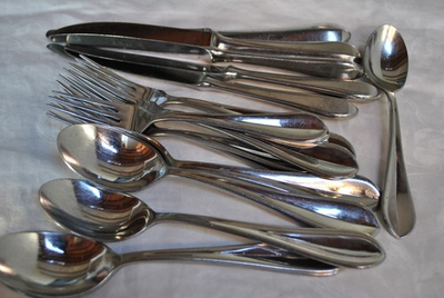 #ad DANSK INTERNATIONAL DESIGNS KOREA STAINLESS FLATWARE quot;ALSACEquot; 18 PC SET $74.99
