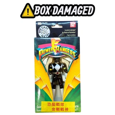Vintage Bandai 1993 Power Rangers 5" Diecast Metal Figure Red.2202 Black Ranger - Image 1 of 4