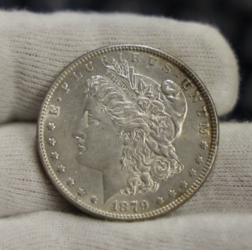1879 US Morgan Silver Dollar $1 AU