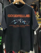 Rare Goodfellas 90s Retro style Black Unisex T shirt Heavy cotton S-5XL