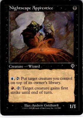 MTG Nightscape Apprentice Invasion Common #112