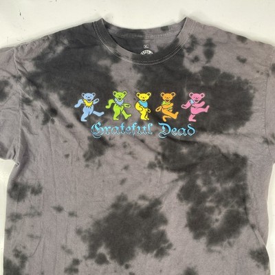 Grateful Dead Tie Dye Black Gray Tshirt Ripple Junction Dancing