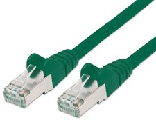Image of Intellinet Network Patch Cable, Cat6, 1m, Green, Copper, S/FTP, LSOH / LSZH, PVC