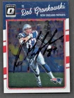 ROB GRONKOWSKI PATRIOTS SIGNED AUTOGRAPH 2016 PANINI CARD NM HOLOGRAM COA