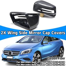 F&uuml;r Mercedes-Benz W204 W176 W212 W246 Spiegelkappen Au&szlig;enspiegel Echt Carbon