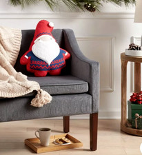 Wondershop 17" x 15" x 3.5" Santa Gnome Christmas Decorative Pillow ONLY   