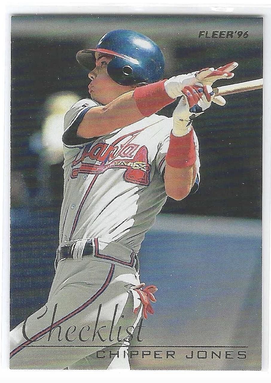 Chipper Jones 1996 Fleer Checklist #3 Atlanta Braves