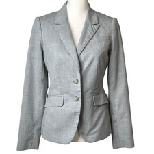 The Limited Collection Two Button Career Blazer Gray Womens 2