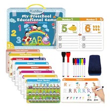 Tracing Books for Kids Ages 3-5, Dry Erase Letter Number Trace Pre K Workbook