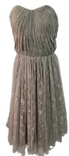 AZAZIE Strapless Lace Up Bridesmaid Evening Formal Mini Dress Women Size 4(S)