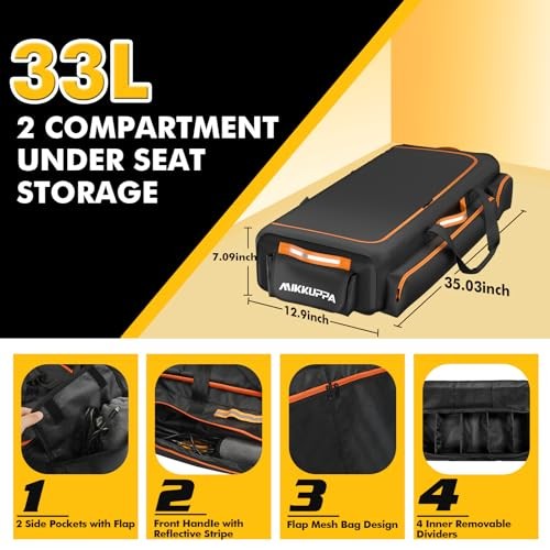 MIKKUPPA Bolsa de almacenamiento debajo del asiento para cabina Large