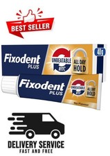 Fixodent Plus Unbeatable Bite Denture Adhesive, Flavour Free 40g