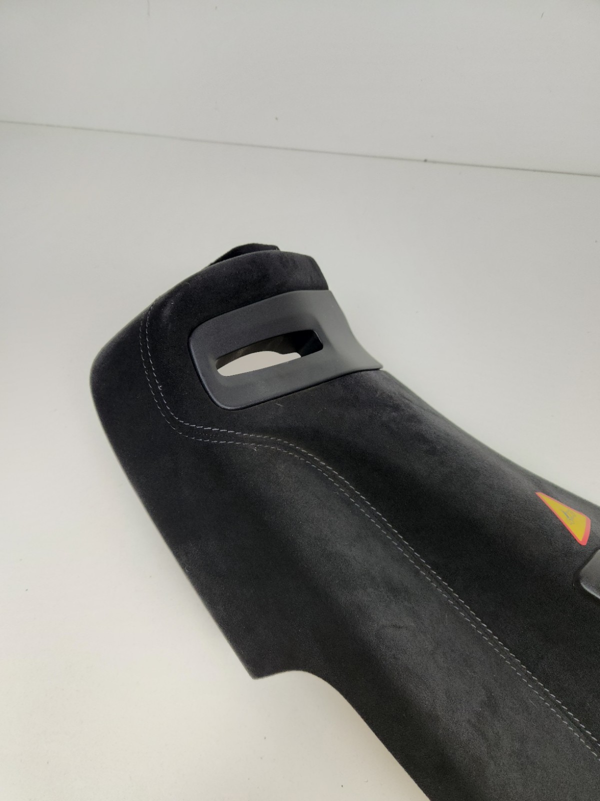 2015-2017 MCLAREN 675LT LEFT SIDE INTERIOR B PILLAR SEATBELT PANEL ALCANTARA OEM