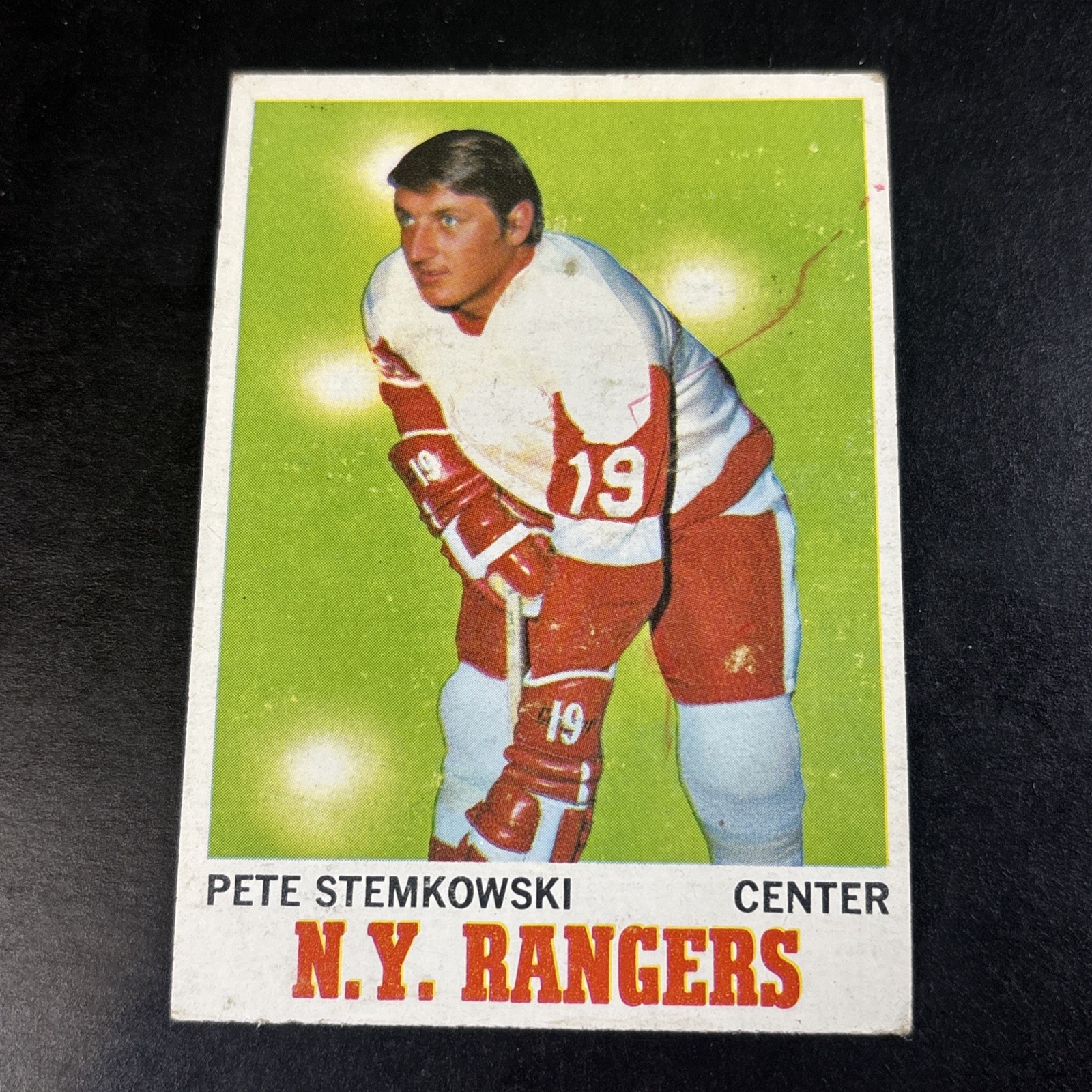 Pete Stemkowski #25 Hockey Cards 1970 Topps trading card — raw and PSA graded price guide