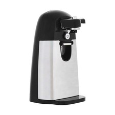 Amazon Basics 3-In-1 Electric Can Opener, Bottle Opener and Large, Black