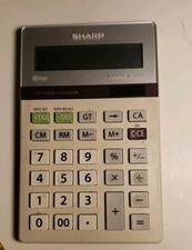 Vintage Sharp ELSI Mate EL-334T Twin Power Calculator 10 Digit