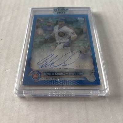 2022 Topps Clearly Greg Deichmann RC 3/25 Autograph #CAA-GD Chicago Cubs