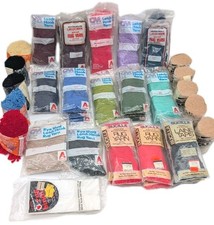 Vintage Lot Rug Yarn Latch Hook Columbia-Minerva Bucilla Sealed NEW 40 Pieces