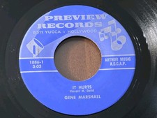 SONG POEM 45 GENE MARSHALL/SUSAN JAMES PREVIEW It Hurts / Lonely Hours 1886 HEAR