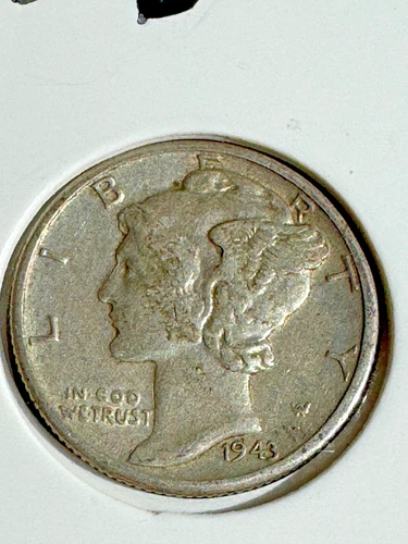 1943-D Mercury Dime 10C Extremely Fine (XF) Condition