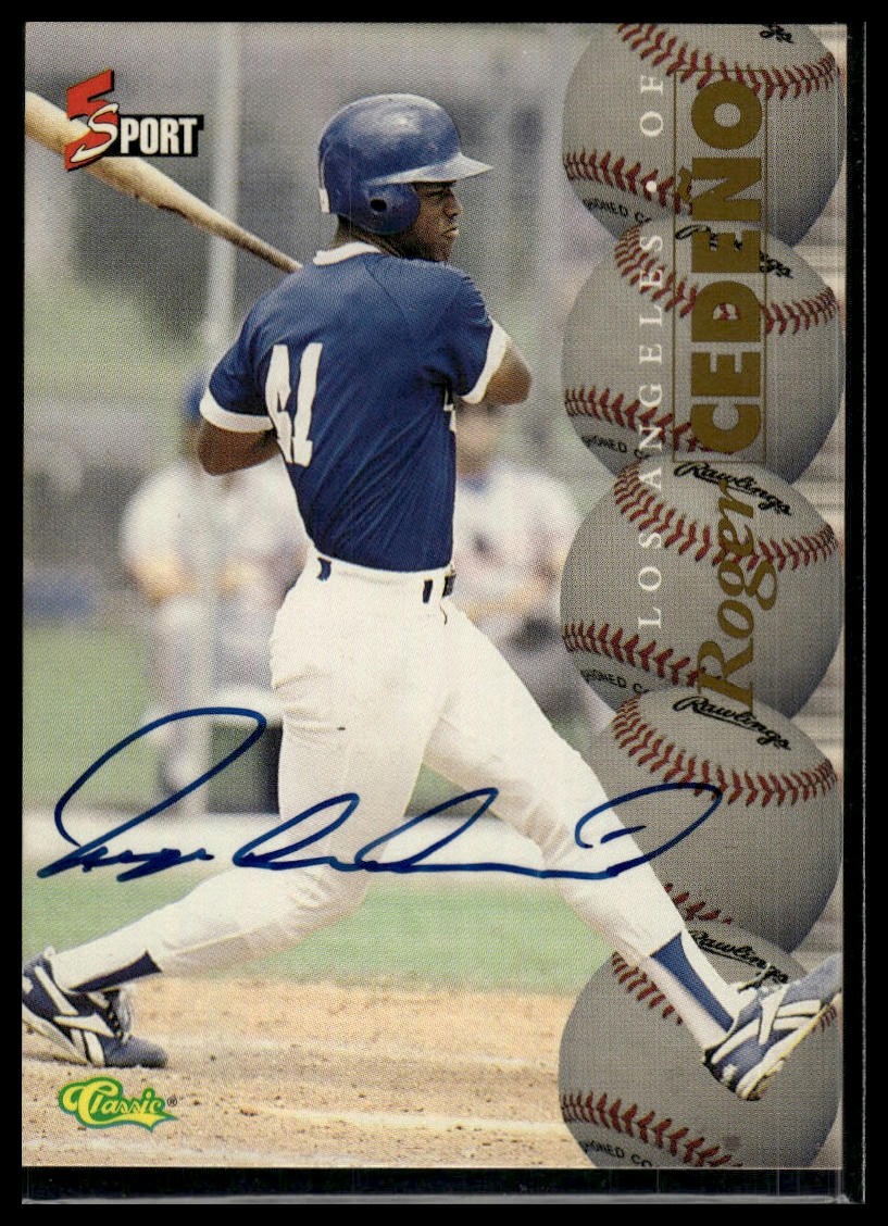 1995 Classic Five Sport #NNO Roger Cedeno Autographs AU AU