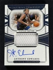 2021-22 Panini National Treasures Anthony Edwards Clutch Factor Patch Auto /25