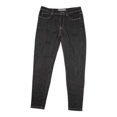 Max & Co Jeans Womens SMALL Black Denim Mid Rise Straight Slim Zip Fly Size S