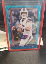 2025 Topps Chrome Josh Allen Aqua /199 Bills 
