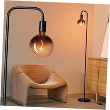 Floor Lamp for Living Room - Minimalist Industrial Standing Lamp Black 1800K