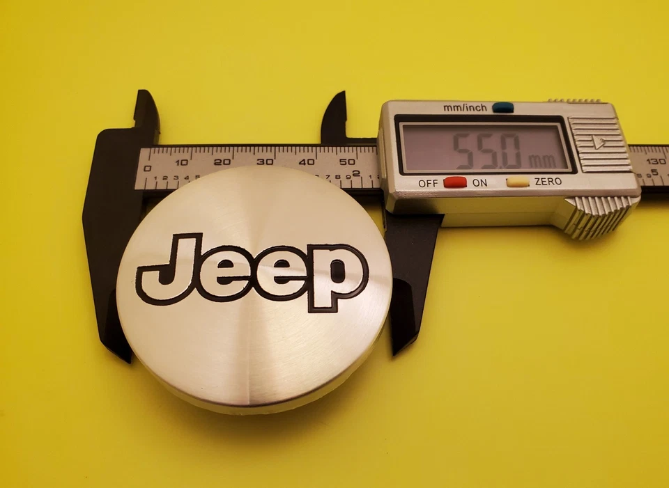 Jeep Set of 4 Chrome J Wheel Center Caps Liberty Grand Cherokee Wrangler Foto 3 de 4