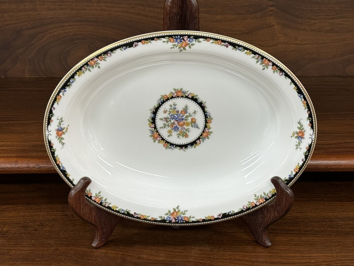 Set of (2) Wedgwood OSBORNE Bone China 10” Oval Serving Bowls