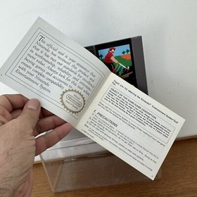 Vintage Video Game Cartridge GOLF Sports Nintendo System NES Instruction Manual