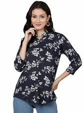 Planet Earth Pure Cotton Printed Top for Women and Girls