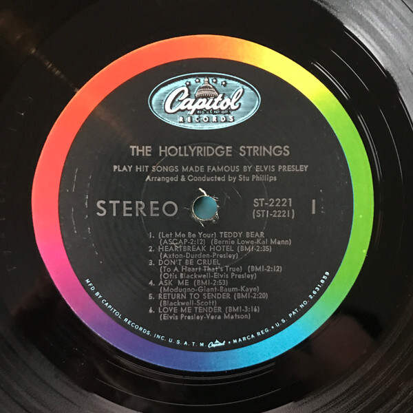 【中古】 Songs Made Famous By Elvis Presley / Various Artists The Hollyridge Strings - Play Hit Songs Made Famous By Elvis