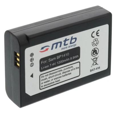 MTB MORE ENERGY Batteria BP1410 per Samsung Samsung SMART CAMERA NX30, WB2200F