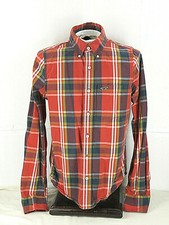 Hollister California 1922 Plaid Shirt Men's M  42in Chest 28in L  L/S Logo