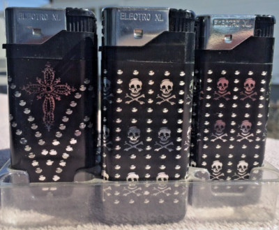Wide Electronic Disposable Lighters With XL Fuel Adjustable Flame (16) Display