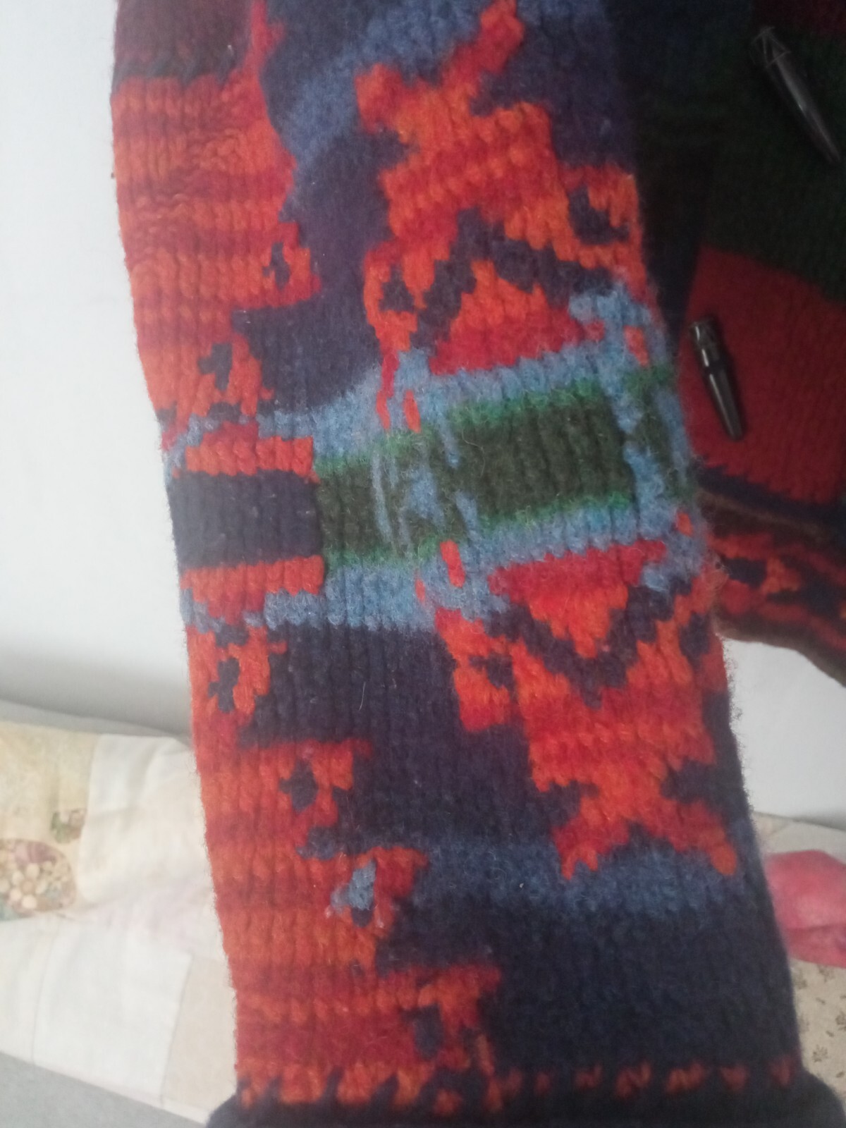 A Rare Polo Ralph Lauren Hand Knitted Aztec Cardigan Unisex image 7