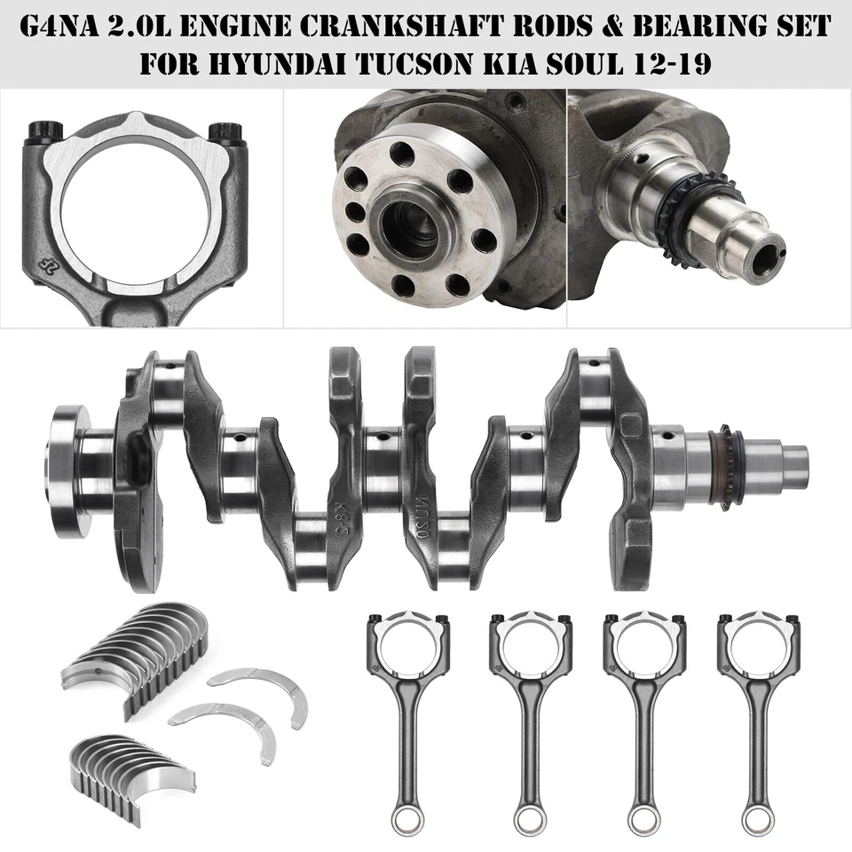G4NC Engine Rebuild Overhaul Kit For Hyundai Tucson Kia Soul 2012-19 Forte 2.0L - Image 4 of 4
