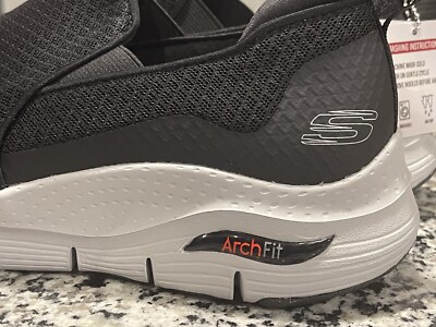 Men's Skechers, Arch Fit - Banlin Slip-On Sneaker 232043-BKW Black