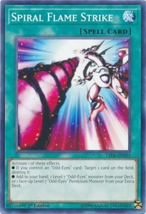 Spiral Flame Strike - LED6-EN055 - Common - 1st Edition x3 - Near Mint