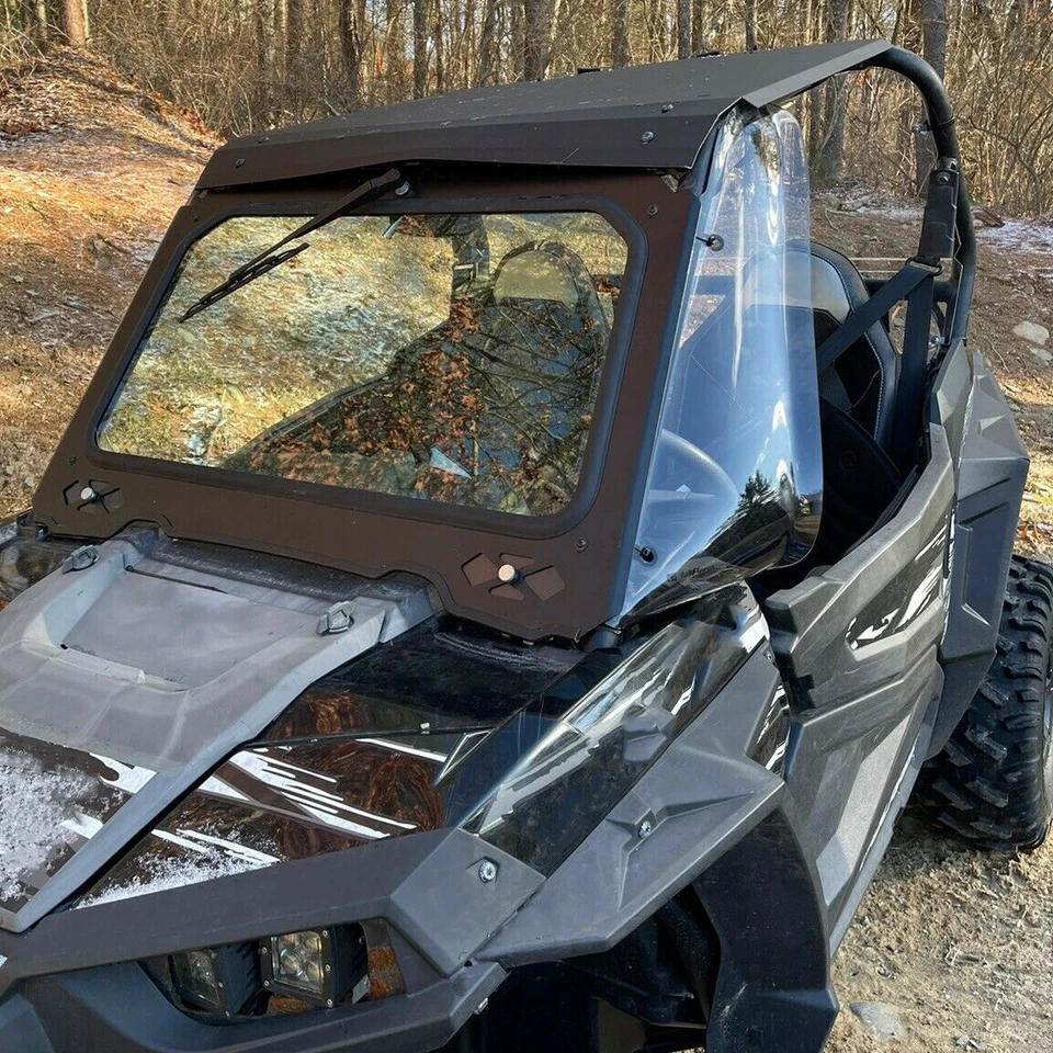 Para-brisa Polaris RZR vidro completo com limpador 900 1000 Trail S, XP Turbo - Imagem 4 de 4